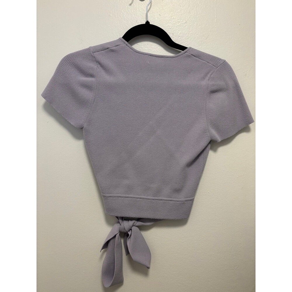 Like New Aritzia Wilfred All Tied Up Sweater in lilac size L - Picture 3 of 4